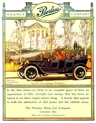 1912 Peerless 48-six Print Ad 1