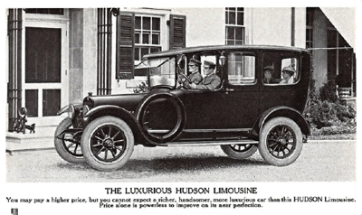 1916 Hudson LImousine Post Card