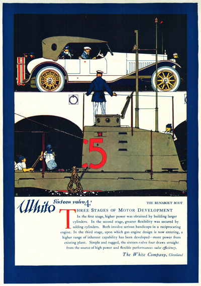 1917 White Ad “Three stages of motor development”