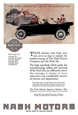 1920 Nash Ad “Nash policies”