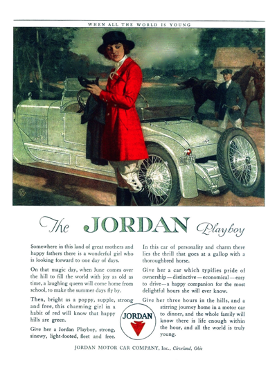 1921 Jordan Playboy Ad “When All the World is Young”