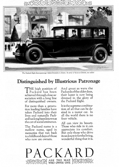 1926 Packard 6 Print Ad 1