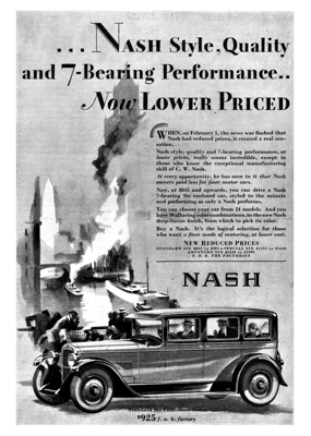 1928 Nash Ad "Nash Style"