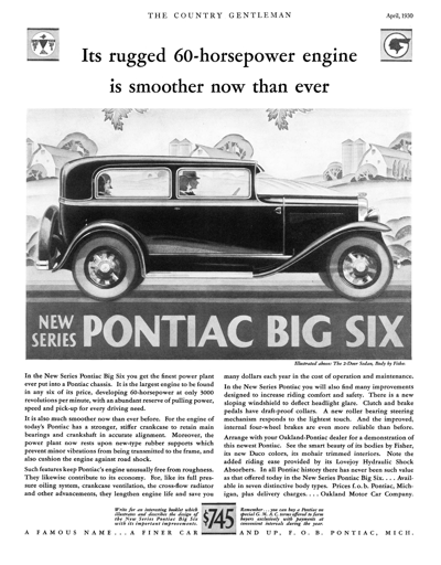 1930 Pontiac 2-door Sedan, It's Rugged