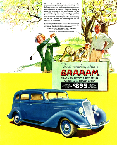 1935 Graham Six Ad (Canada) "The new Graham Six.."