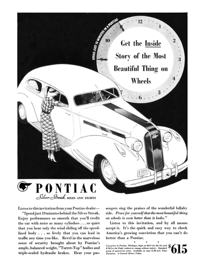 1935 Pontiac 2-door Sedan, "Get the Inside . . ."