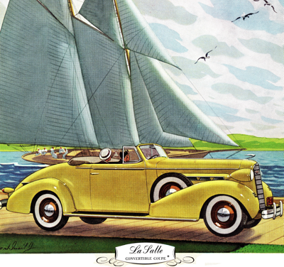 1936 La Salle Ad “La Salle convertible coupe”