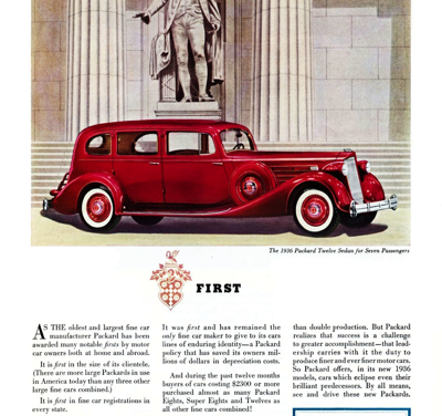 1936 Packard 12 ad (8.25 x 11.5)