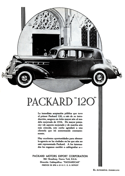 1936 Packard 120 (Argentina) (8.0 x 11.25)