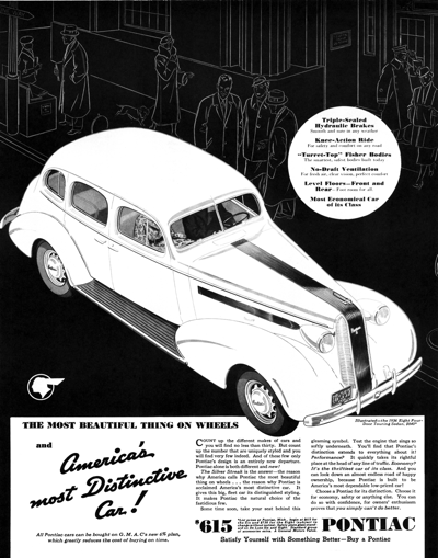 1936 Pontiac 4-door Sedan, magazine ad, Triple Sealed