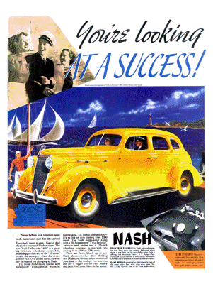 1937 Nash -Lafayette Ad “You’re looking at a success!”