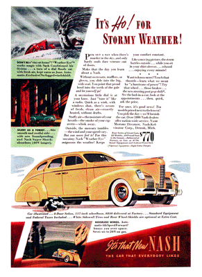 1939 Nash Ad "It's Ho! for Stormy Weather"