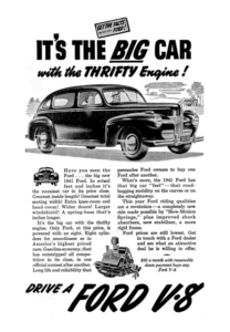 1941 Ford Newspaper Print Ad 