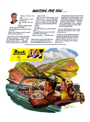 1946 Nash Ad "Waiting for you"