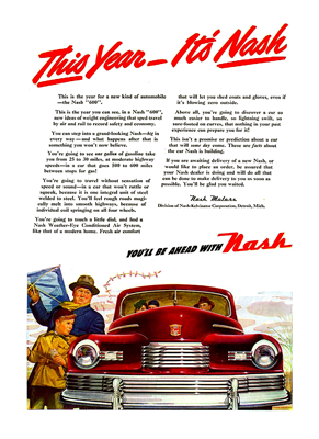 1946 Nash Ad "This Year - It's Nash!"
