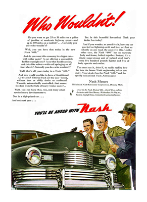 1946 Nash Ad "Who Wouldn't!"