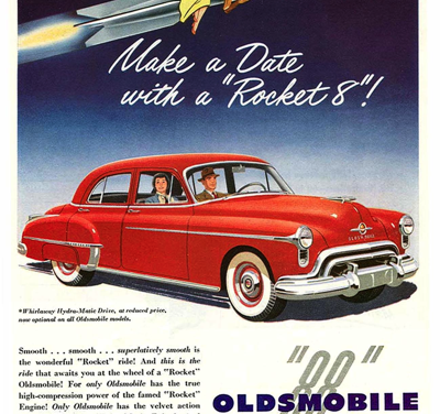1950 Oldsmobile 88 Ad “A sensation on a demonstration”