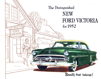 1952 Ford Victoria Foldout Brochure