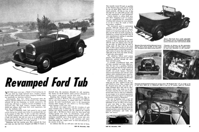 HOP November 1953 - ReVamped Ford Tub