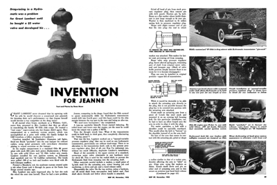 HOP November 1953 - Invention for Jeane (hydromatic)