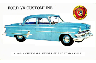 1953 Ford of Australia Print Ad “Ford V-8 Customline”