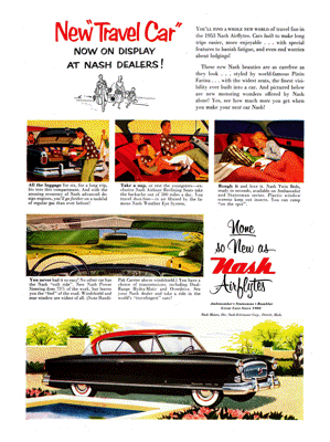 1953 Nash Ad “New Travel Car”