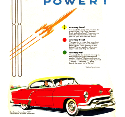 1953 Oldsmobile Super 88 Ad “Power!”