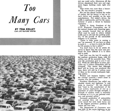 CL April 1954 – Too Many Cars
