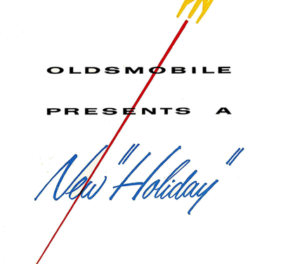 1955 Oldsmobile Holiday 4-Door Hardtops Intro Foldout Brochure