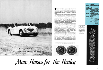 SCI August 1956 - More Horses for the Healey