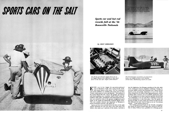 SCI December 1956 - Sports Cars On The Salt