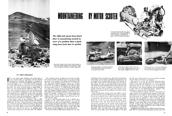 SCI December 1956 - Mountaineering By Motor Scooter