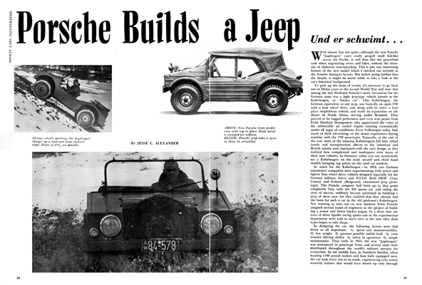 SCI December 1956 - Porsche Builds A Jeep