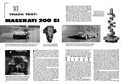 SCI May 1957 - Maserati 200 SI