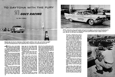 SCI May 1957 - With the Fury to Daytona