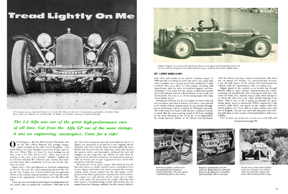 SCI October 1957 - Tread Lightly on Me! Alfa Romeo