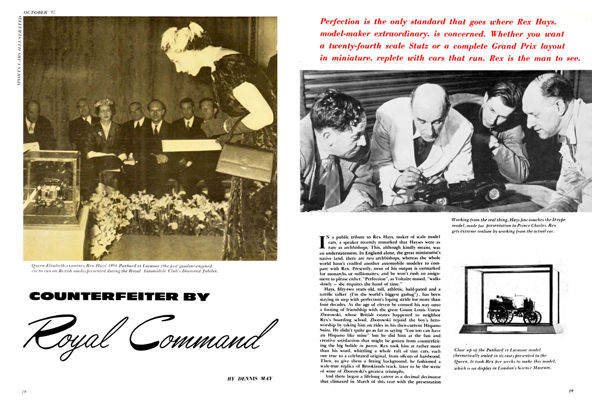 SCI October 1957 - Counterfeiter by Royal Command