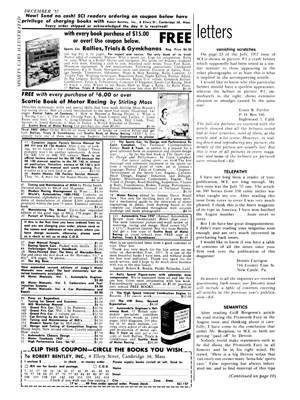 SCI December 1957 - Letters