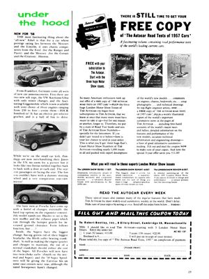 SCI December 1957 - Under the hood