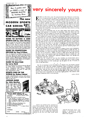 SCI February 1958 - Editorial