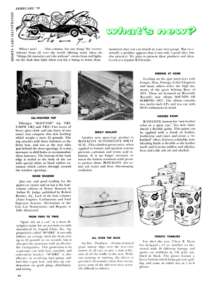 SCI February 1958 - New Products