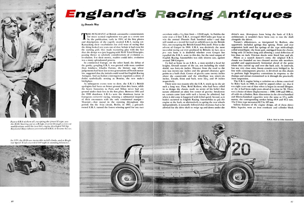 SCI April 1958 - England Racing Antiques