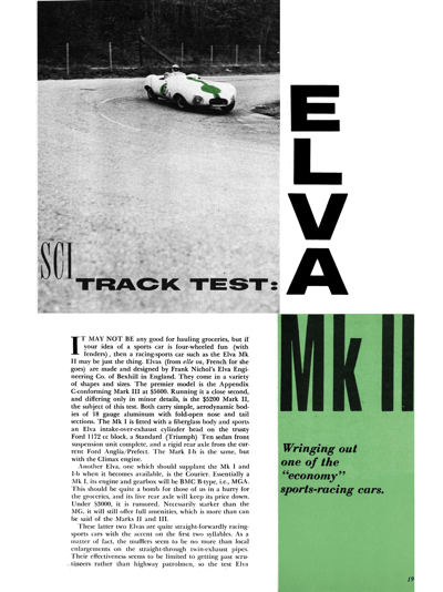SCI May 1958 - Elva Mk II