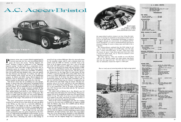 SCI July 1958 - AC Aceca Bristol