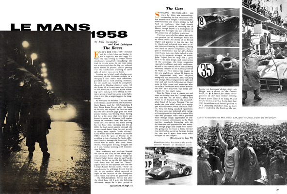 SCI October 1958 - Le Mans '58