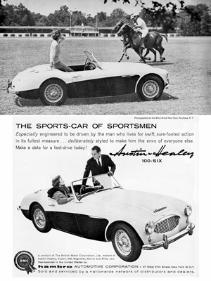 1958 Austin Healey 100-6 Ad “The sports car of sportsmen”