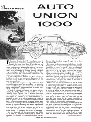 SCI January 1959 - Auto Union 1000