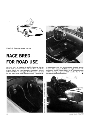 RT July 1959 - Race Bred for Road Use - Street Use Scarab