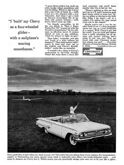 1960 Chevrolet Impala Convertible Ad “I built my Chevy”