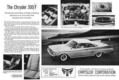 1960 Chrysler 300F Ad “Pure automobile”
